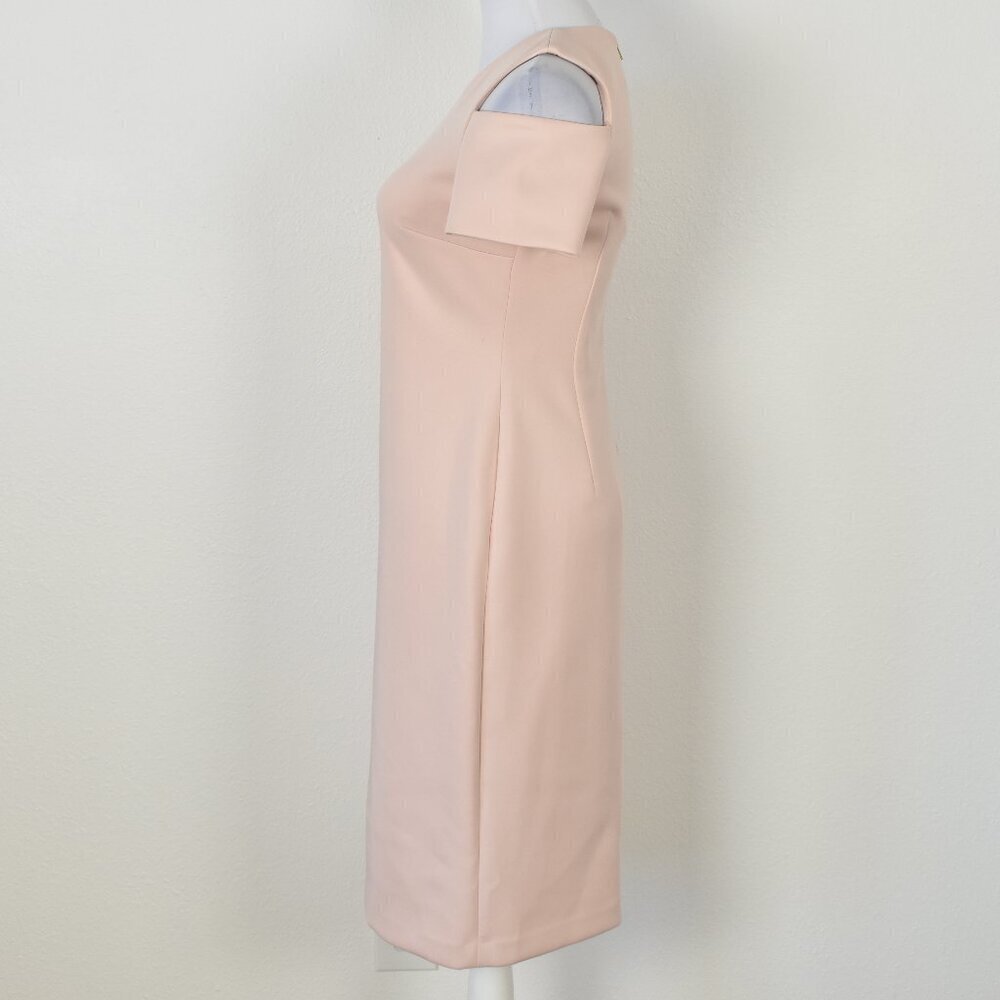 Calvin Klein Cold Shoulder Scuba Sheath Dress - 4 - Picture 5 of 9